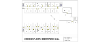 Floor plan of Heidepriem Hall’s second floor, showing rooms, stairwells, and common areas.