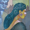 Photo of Fort's painting "Lady at the Piano." 